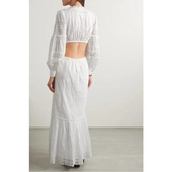 LoveShackFancy Elegant White Backless Dress - Picture 3 of 16